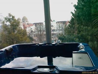 Jakuzzis szoba szép kilátással a Kalmár Panzióban Budapesten - Kalmár Panzió Budapest - szép Panzió a Gellérthegy lábánál
